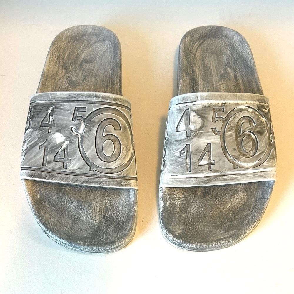 Maison Martin Margiela grey, paintbrush Sandals